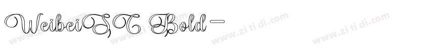 WeibeiSC Bold字体转换